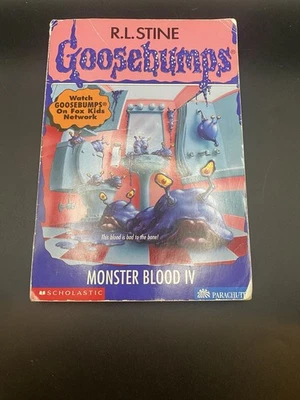 R.L. Stine Goosebumps Book 62 Monster Blood IV series 1st Edition Horror  - Image 1 of 4