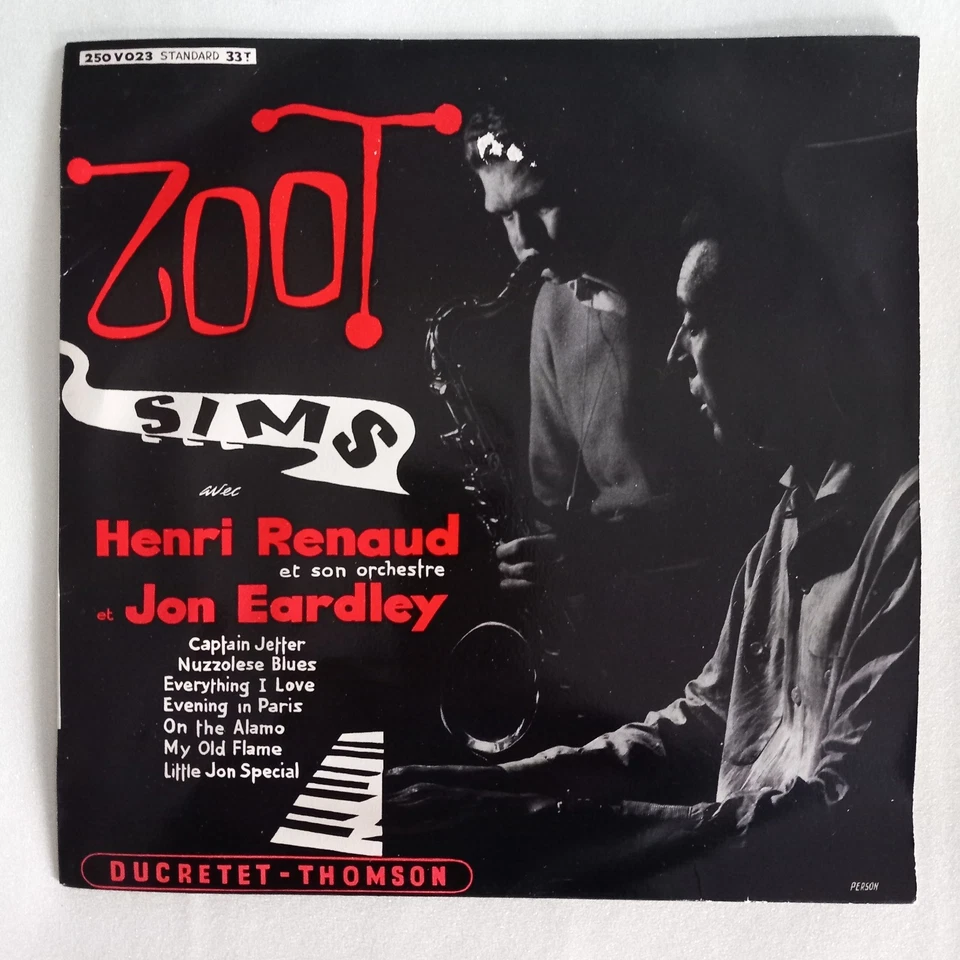33 TOURS / LP  / 25 CM / ZOOT SIMS / HENRI RENAUD / JON EARDLEY / JAZZ / BOP - Photo 1/4