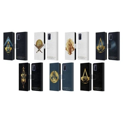 OFFICIAL ASSASSIN'S CREED ORIGINS CRESTS LEATHER BOOK CASE FOR OPPO PHONES - Image 1 of 4