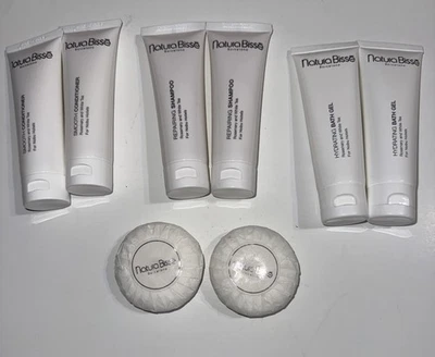 8 Champú reparador de té blanco de romero Natura Bisse acondicionador de gel de baño 1,7 oz Foto 1 de 4