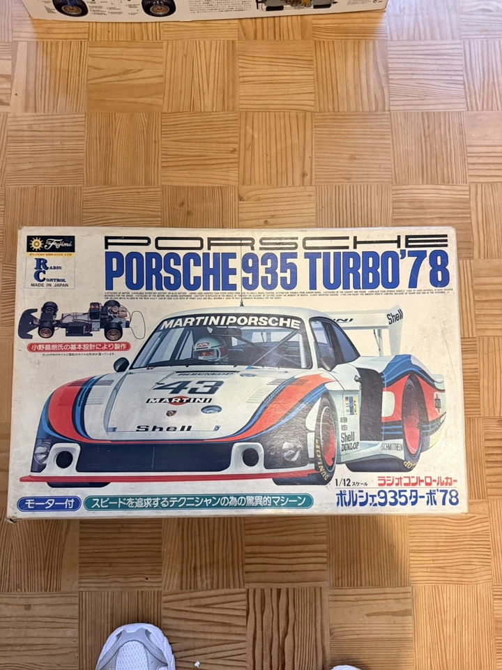 BOX Vintage RC 1:12 fujimi  PORSCHE 935 TURBO 78 Schachtel ovp kit rc-3 - Bild 1 von 4