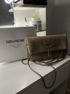 BOLSO DISEÑADOR ZADIG & VOLTAIRE NUEVO MARRÓN MEDIANO - Imagen 1 de 6