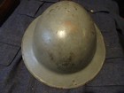 Named Rare Orig WW1 Brodie Helmet Painted Decal "RCR - Royal Canadian Regiment"