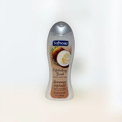 Мягкое мыло ОТШЕЛУШИВАЮЩИЙ СКРАБ С АРОМАТОМ КОКОСОВОГО МАСЛА гель для душа для мытья тела 20 жидких унций - Изображение 1 из 4