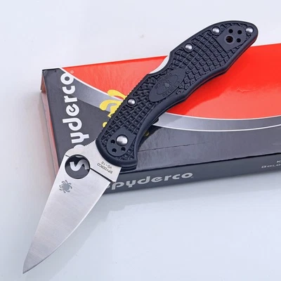 战术口袋折叠刀银色普通不锈钢刀片锁背新品 — 第 1/4 张图片