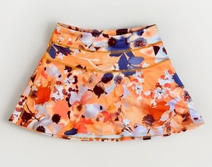 Girls Tek Gear Active Wear Floral Peach Skort Size 8 - Picture 1 of 3