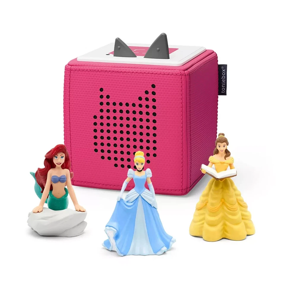 Tonies Disney Princess Pink Toniebox Bundle with Belle, Cinderella and Ariel New - Image 1 of 4