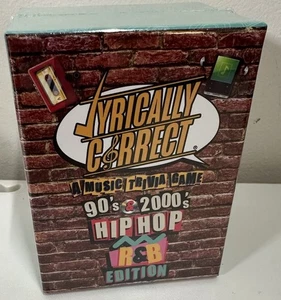 Lyrically Correct, A Music Trivia Game, 90's & 2000's Hip Hop/R&B Edition NUEVO - Imagen 1 de 1