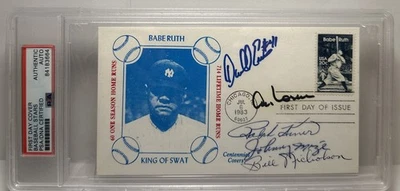 BABE RUTH KING OF SWAT   1/1  Signed Authentic Auto PSA/DNA ,First Day Cover  - Image 1 of 4