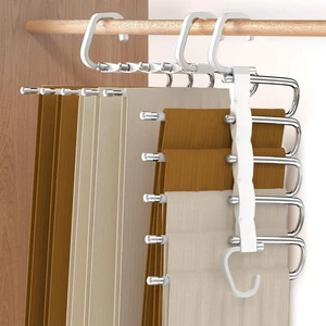 Pants Hangers Space Saving - 2 Pack - Closet Organizers and Storage, 2, Black - Picture 1 of 6