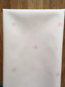 Sophie Allport Pale Pink Stars FQ 50cm 20” Square Polycotton cotton Blend new - Picture 1 of 3