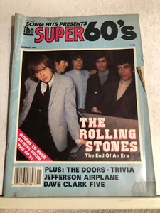 3016    Song Hits Magazine  The Super 60's  The Rolling Stones  November 1987 - Picture 1 of 3