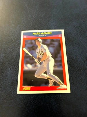 1990 Score Baseball Mark McGwire Superstar Set #25 Factory Set Break NM-MT - Image 1 of 2
