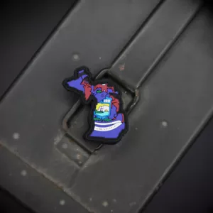 Toppa morale in PVC bandiera di stato del Michigan - Foto 1 di 1