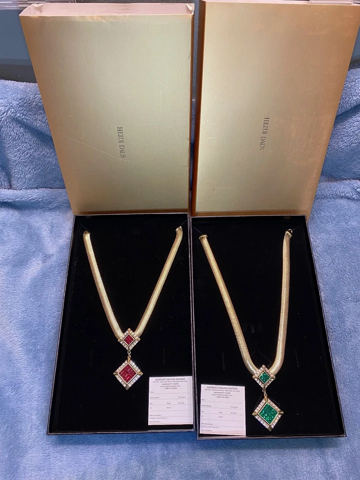 Heidi Daus Espectacular Collar Gota Serpiente Cadena Vacaciones *Tú eliges* NUEVO EN CAJA Foto 1 de 1