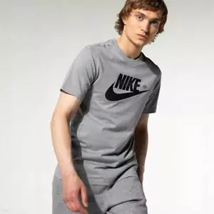 Nike Air Max Logo Camiseta Deportiva Para Hombre Nueva Gris Negro - Imagen 1 de 11