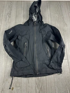 REI Hoodie Snow Rain Jacket Womens Small Black Full Zip Pockets Ladies recco - Picture 1 of 9