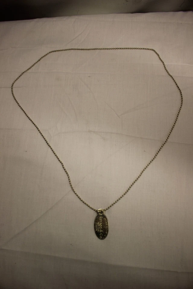 Tiffany & Co New York T36698 925 Argento Sterling Collana - Immagine 1 di 4