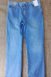 Cat & Jack Boys' Jeans Relaxed Straight Fit Medium Blue 18 Husky - Picture 1 of 16