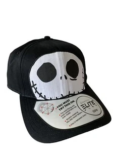 Bioworld Hat Skull Logo Embroidered Snapback Cap Hat Nightmare Before Christmas - Picture 1 of 6
