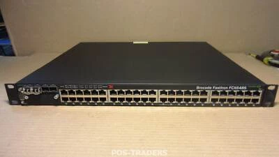 Brocade FastIron FCX648S-ADV 48-Port Gigabit Layer 3 Switch 4x SFP Ports DUAL PS - Image 1 of 4