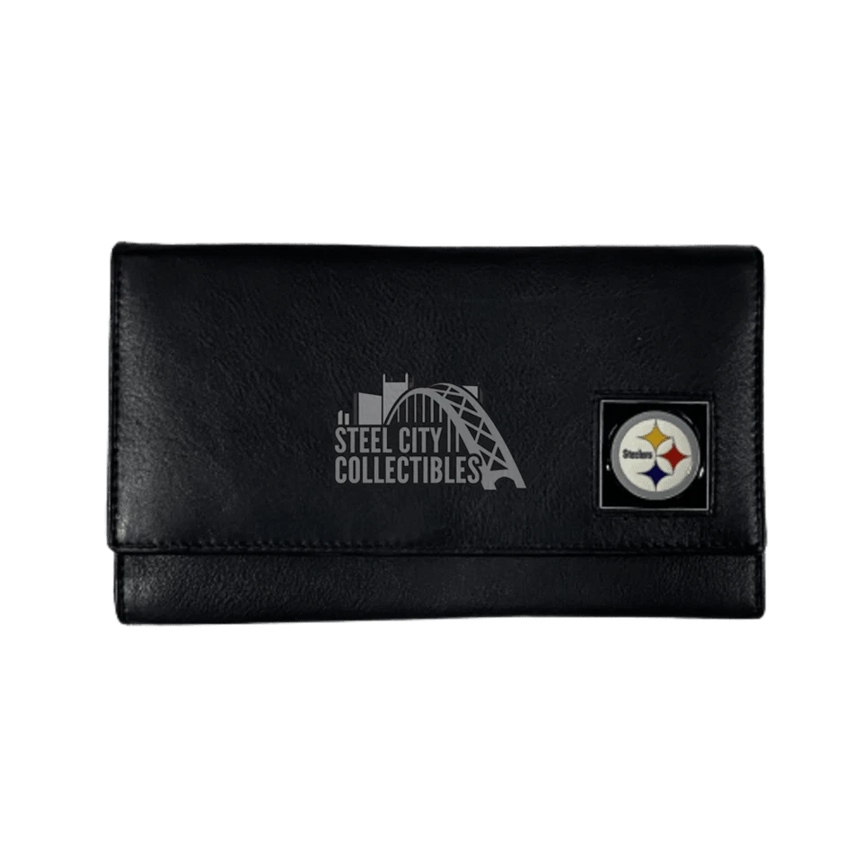 Cartera de cuero para mujer Pittsburgh Steelers Foto 1 de 1