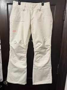 NWOT Under Armour White Ski Pants Women’s L - EXCELLENT CONDITION  - Picture 1 of 15