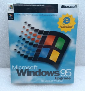 Rare Vintage Microsoft Windows 95 Upgrade Edition – Complete in Box Y2K #99 - Picture 1 of 3