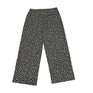 Hanna Andersson Printed Capri Pants 8 Cotton Stretch Wide Leg Casual Relaxed Fit - Picture 1 of 6