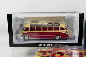 Minichamps 439 030080 Setra S8 1953 Red/Beige Limited Edition Die-Cast Bus 1/43 - Picture 1 of 1