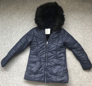 Matalan Girls' Hooded Faux Fur Lining 
