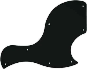 WD Custom Pickguard For Gibson 2018 SG Junior #01A Black Acrylic - Picture 1 of 1