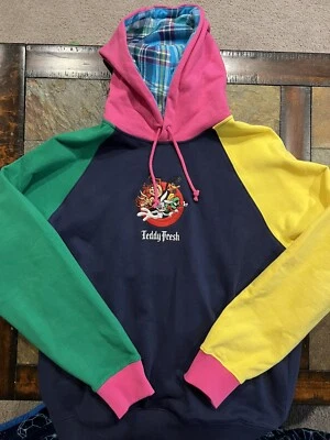 LOONEY TUNES x TEDDY FRESH Hombre L Grande Color Block Sudadera con Capucha Sudadera con Capucha Foto 1 de 3
