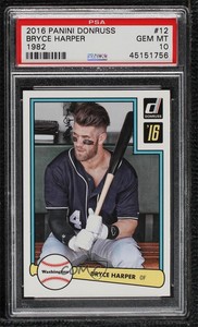 2016 Panini Donruss 1982 Design Bryce Harper #D82-12 PSA 10 GEM MT