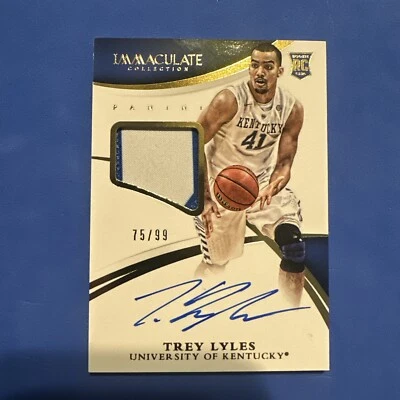Trey Lyles 2015 Panini Immaculate Collegiate /99  #353  Rookie Patch Auto (RPA) - Image 1 of 4