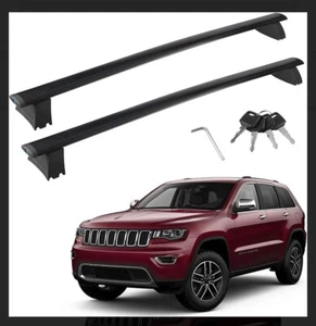 Roof Rack Cross Bars Compatible with 2011-2021 Grand Cherokee with Grooved Side  - Picture 1 of 8