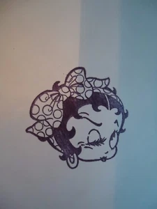 Papelería BETTY BOOP Guiño Estampada a Mano 8 TARJETAS DE NOTAS Y 8 Sobres  - Imagen 1 de 1
