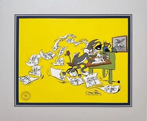 Bugs Bunny Director Chuck Jones SIGNED Lt Ed Cel 750 Looney Tunes WB 1989 OH - Picture 1 of 3