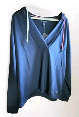 Tommy Hilfiger Mujer Urban Out From Under Sudadera con Capucha Azul Marino Med Foto 1 de 4