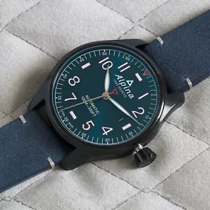 ALPINA Herrenuhr Automatik AL-525LNR4FBS6-CW Startimer Pilot - Bild 1 von 4