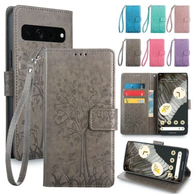 Strap Tree Deer Wallet Cover Case For Motorola G Stylus Edge 50 G14 G54 G84 G73 - Image 1 of 4