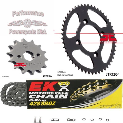 HONDA XR100R XR 100 R 85-03 NEW JT SPROCKET 14 /50 SET & EK O-RING CHAIN KIT - Image 1 of 4