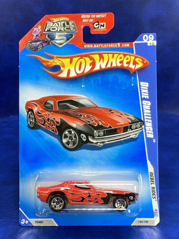 Corvette C6r Blue Oh5 Battle Force 5 Card 2009 Racing Hot Wheels 6199