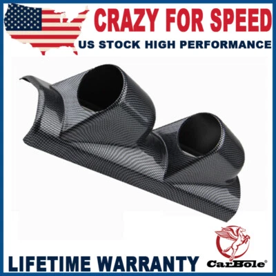 2 Agujeros 2" 52mm Universal Fibra de Carbono A Pilar Pod Calibre Soporte Pod Controlador Izquierdo Foto 1 de 4