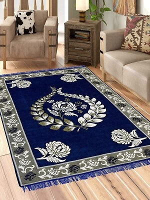 5D Designer Superfine Exclusive Velvet Carpet Runner Area Rug 5 x 7 Feet (A7) - Image 1 of 3