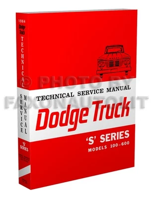 Dodge Truck Shop 1964 camioneta manual panel Power Wagon D100 D200 D300 W100-WM300 Foto 1 de 4