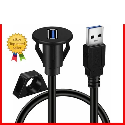 Auto Dash Panel AUX Flush Mount, USB3.0 3ft Stecker zu Buchse Verlängerungskabel - Bild 1 von 4