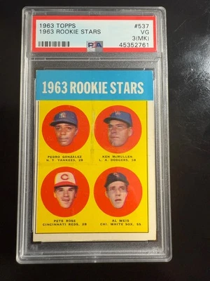 1963 Topps 1963 Rookie Stars #537 PSA 3 MK Foto 1 de 2