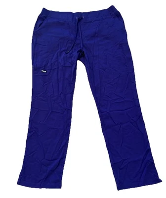 Nuevo con etiquetas Pantalón Médico Grey’s Anatomy Mujer Pierna Recta Corbata Frontal Púrpura Lluvia 4277 XL Foto 1 de 3