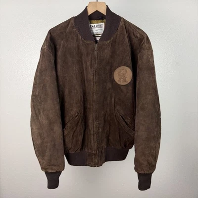 Chaqueta de cuero de gamuza vintage de los 80 California Angels DeLong MLB Los Angeles mediana Foto 1 de 4